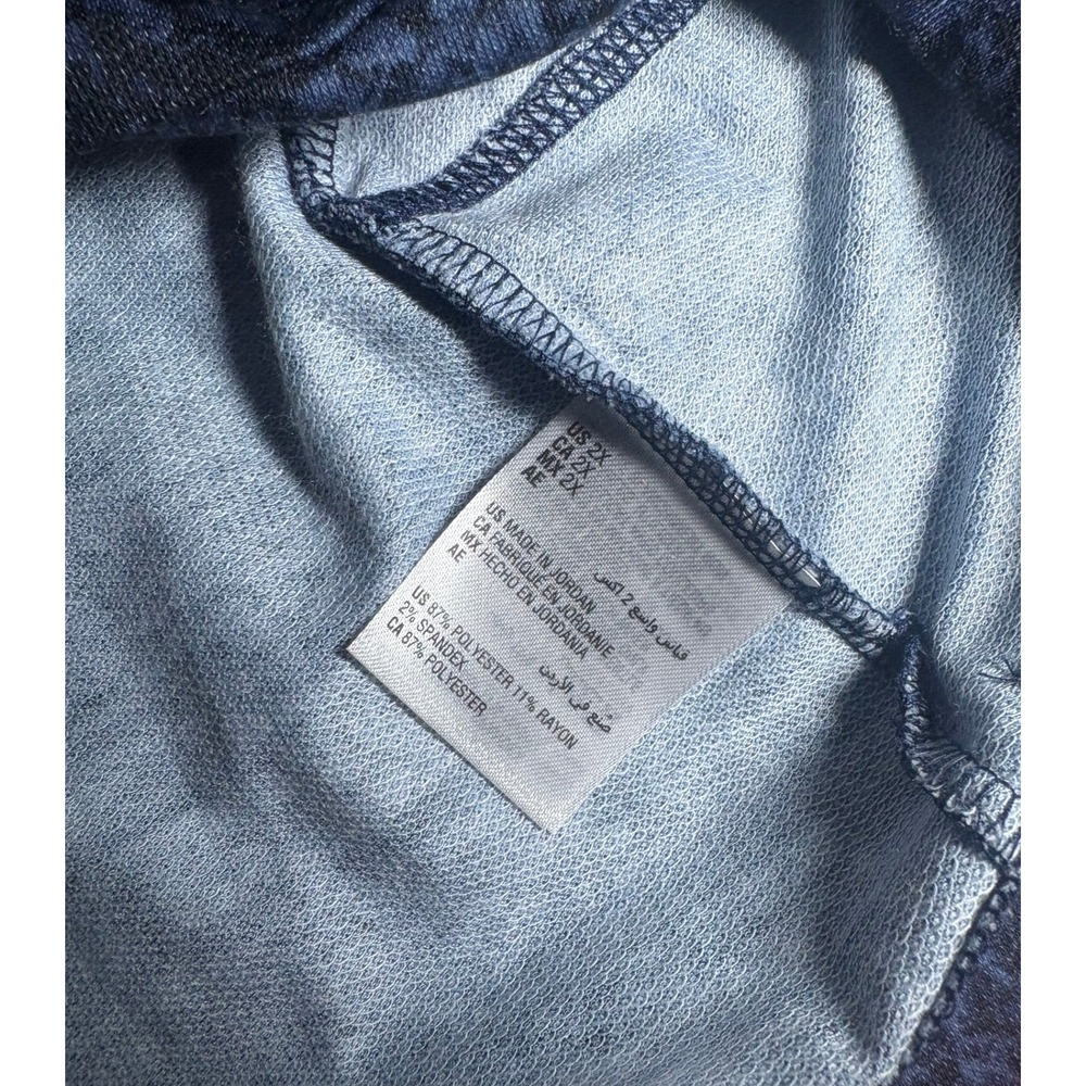 NWT Ideology Python Printed Plus Size 2X Navy Blu… - image 8